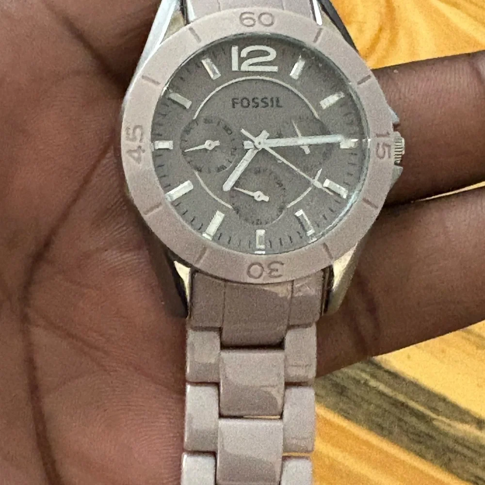 Fossil Silver Chronograph Watch